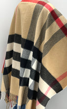 Load image into Gallery viewer, Burberry mega check cape in wool and cashmere