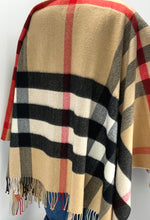 Load image into Gallery viewer, Burberry mega check cape in wool and cashmere