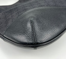 Load image into Gallery viewer, Gucci black GG denim hobo