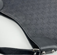 Load image into Gallery viewer, Gucci black GG denim hobo