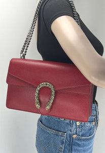 Gucci Dionysus small hibiscus red shoulder bag