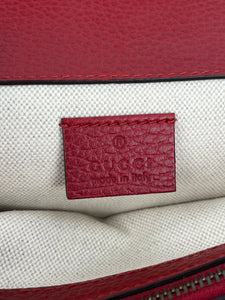 Gucci Dionysus small hibiscus red shoulder bag