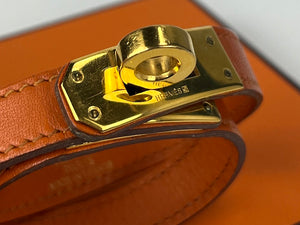 Hermes kelly double tour bracelet