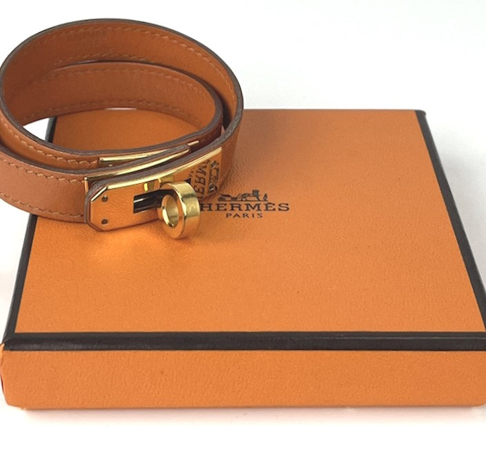 Hermes kelly double tour bracelet