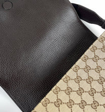 Load image into Gallery viewer, Gucci GG canvas small flap crossbody bag
