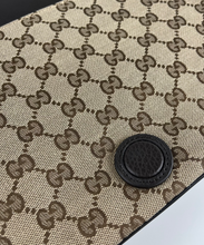 Load image into Gallery viewer, Gucci GG canvas small flap crossbody bag