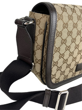 Load image into Gallery viewer, Gucci GG canvas small flap crossbody bag