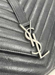 Saint Laurent college medium chain matelasse bag