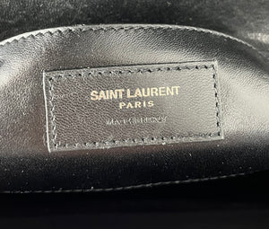 Saint Laurent college medium chain matelasse bag