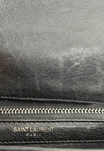 Saint Laurent college medium chain matelasse bag