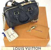 Load image into Gallery viewer, Louis Vuitton speedy 20 empreinte bandouliere noir