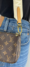 Load image into Gallery viewer, Louis Vuitton logo bandouliere utility in beige