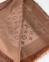 Load image into Gallery viewer, Louis Vuitton monogram shawl in cappucino
