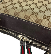 Load image into Gallery viewer, Gucci Mayfair web stripe tote with strap