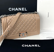 Load image into Gallery viewer, Chanel  Old Boy Medium patent aged calfskin