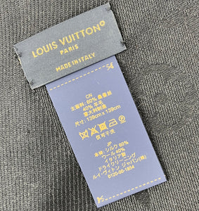 Louis Vuitton classique black monogram shawl