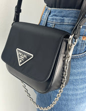 Load image into Gallery viewer, Prada pattina nylon logo plaque multi cross body bag