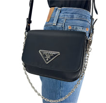 Load image into Gallery viewer, Prada pattina nylon logo plaque multi cross body bag