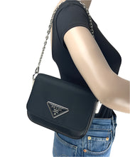 Load image into Gallery viewer, Prada pattina nylon logo plaque multi cross body bag