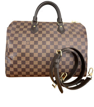 Load image into Gallery viewer, Louis Vuitton Speedy 35 bandouliere in damier