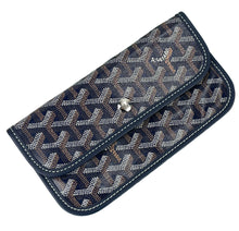 Load image into Gallery viewer, Goyard small pouch in navy blue canvas