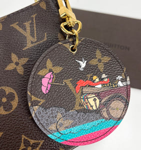 Louis Vuitton Illustre travel christmas animation charm /Key Ring