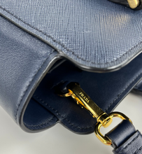 Load image into Gallery viewer, Prada saffiano and calfskin tote with strap