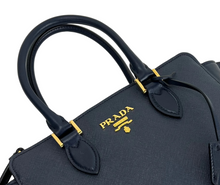 Load image into Gallery viewer, Prada saffiano and calfskin tote with strap