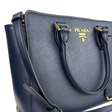 Load image into Gallery viewer, Prada saffiano and calfskin tote with strap