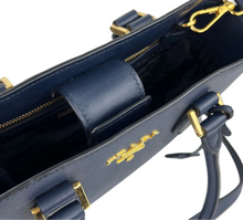 Load image into Gallery viewer, Prada saffiano and calfskin tote with strap