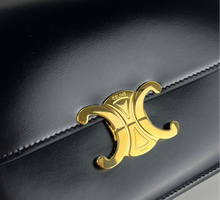 Load image into Gallery viewer, Celine Triomphe Classique Black in Shiny Calfskin