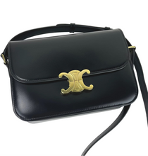 Load image into Gallery viewer, Celine Triomphe Classique Black in Shiny Calfskin