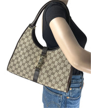 Load image into Gallery viewer, Gucci Vintage Jackie 2000 ebony GG  shoulder bag