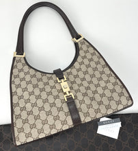 Load image into Gallery viewer, Gucci Vintage Jackie 2000 ebony GG  shoulder bag