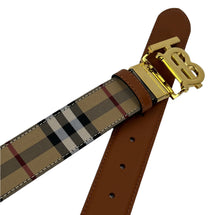 Load image into Gallery viewer, Burberry Check TB belt size 100 reversible