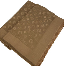 Load image into Gallery viewer, Louis Vuitton classique caramel monogram shawl