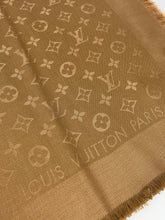 Load image into Gallery viewer, Louis Vuitton classique caramel monogram shawl