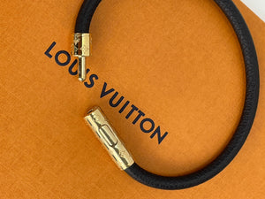 Louis Vuitton confidential bracelet black calf