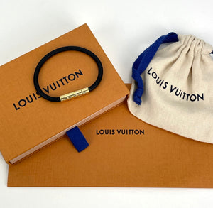 Louis Vuitton confidential bracelet black calf