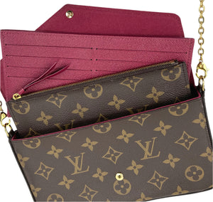 Louis Vuitton pochette felicie in monogram canvas