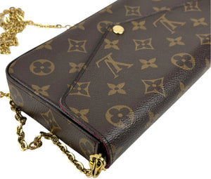 Louis Vuitton pochette felicie in monogram canvas