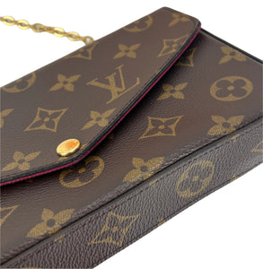 Louis Vuitton pochette felicie in monogram canvas