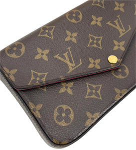 Louis Vuitton pochette felicie in monogram canvas