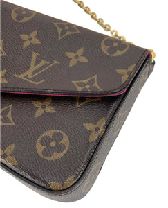 Louis Vuitton pochette felicie in monogram canvas