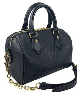 Louis Vuitton speedy 20 empreinte bandouliere noir