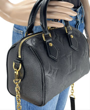 Load image into Gallery viewer, Louis Vuitton speedy 20 empreinte bandouliere noir