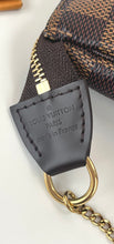 Load image into Gallery viewer, Louis Vuitton mini pochette in damier ebene