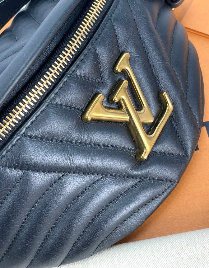 Louis Vuitton New Wave Bumbag Black in Calf Leather with Gold-tone