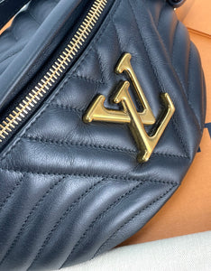 Louis Vuitton New Wave bum bag black leather