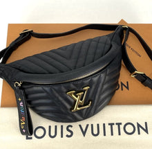 Load image into Gallery viewer, Louis Vuitton New Wave bum bag black leather